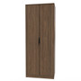 Hong Kong (Black Legs) Tall Plain Wardrobe in Carini Walnut - HKB080CWCW (3).jpg
