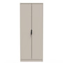 Hong Kong (Black Legs) Tall Plain Wardrobe in Kashmir Matt - HKB080KMKM (1).jpg