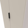 Hong Kong (Black Legs) Tall Plain Wardrobe in Kashmir Matt - HKB080KMKM (4).jpg