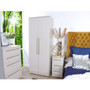 Haworth Tall 2 Drawer Mirrored Wardrobe in Kashmir Matt - Haworth_KMKM_Bedroom (5).jpg
