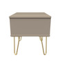 Linear 1 Drawer Bedside Cabinet  with Legs in Mushroom Matt - LIF016MMMM (2).jpg