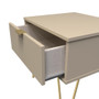Linear 1 Drawer Bedside Cabinet  with Legs in Mushroom Matt - LIF016MMMM (5).jpg