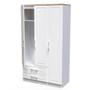 Kent Tall Triple 2 Drawer Wardrobe in White Ash & Modern Oak - KEN141WAMO (5).jpg