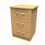 Eve 3 Drawer Bedside Cabinet - with Lock in Modern Oak - EVE006MOMO (3).jpg