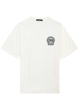 Logo-appliquéd cotton T-shirt