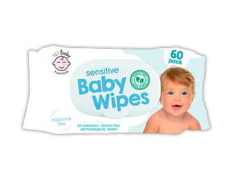Sensitive Baby Wipes 60pk