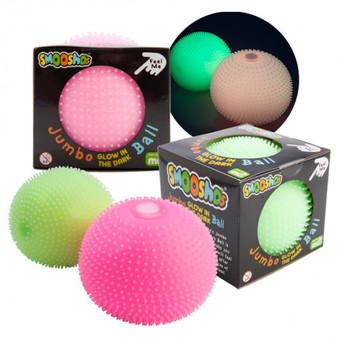 Smoosho's Jumbo Spiky Glow-in-the-Dark Ball *Assorted
