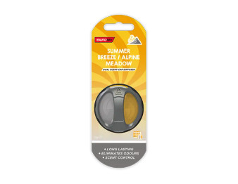 Car Diffuser Dual Scent Air Freshener - Summer Breeze/Alpine Meadow