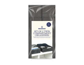 Twin Compartment Organisers 2pk