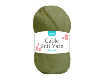 Acrylic Cable Knit 150g Pistachio