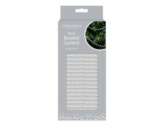 Silver Beaded Garland 10M
