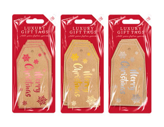 Christmas Kraft Gift Tags 20pk