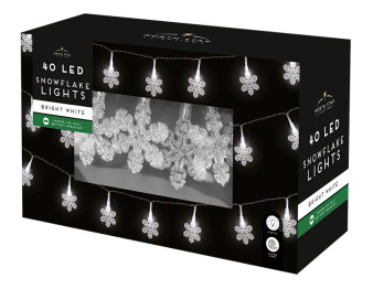40 LED Ultra Bright Snowflake Lights