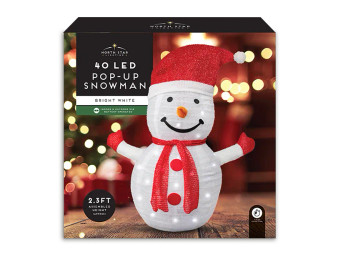 Pop-Up 40 LED Snowman