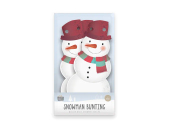 Wooden Snowman Bunting 2m