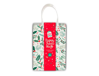 Christmas Printed Paper Treat Bags 10pk