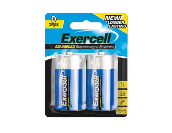 D Size Extra Heavy Duty Batteries 2pk