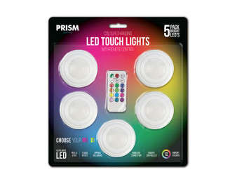 LED Colour Changing Touch Lights 5pk