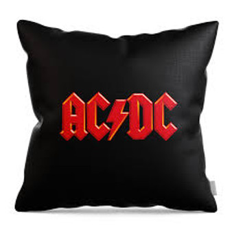 ACDC Black Logo Cushion