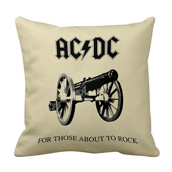 ACDC  For Those About to Rock Logo Cushion Pillow