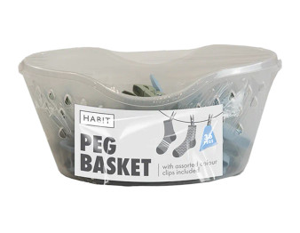 Peg Basket With Pegs 36pk