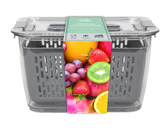 Large Fridge Container with Removeable Basket