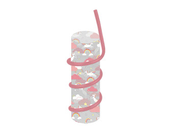 Unicorn Tumbler with Twirly Straw