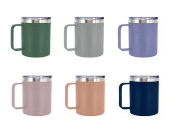 Neutrals Double Walled Container with Handle 350ml - Assorted