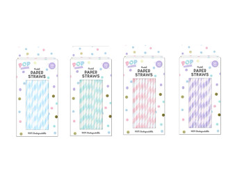Paper Straws Pastel 50pk