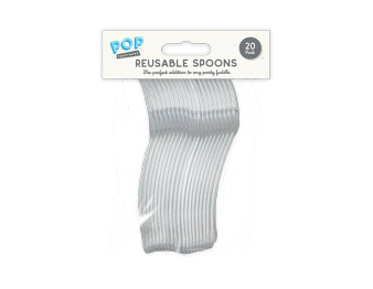 Reusable Plastic Spoons 20pk