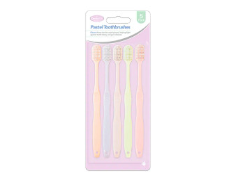 Pastel Toothbrushes 5pk