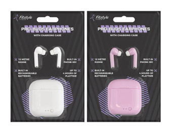 Pro Earbuds with Charging Case - Assorted