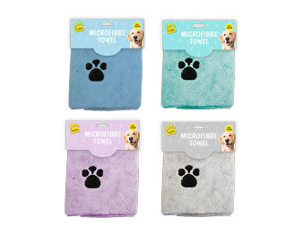Pet Microfibre Towel - Assorted