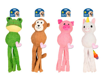 Plush Crinkley Animal Dog Toy