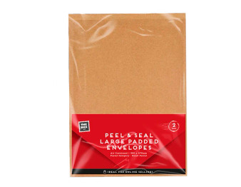 Large Padded Envelopes - 2 Pack