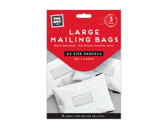 Large Mail Bags  3pk