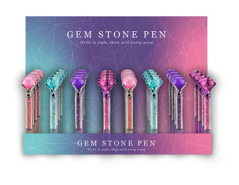 Gem Stone Pen - Assorted