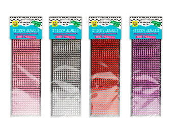 Self Adhesive Jewels - 500 Pack - Assorted