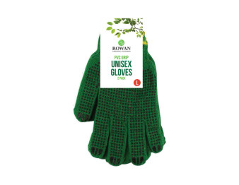 PVC Grip Unisex Gloves 2pk
