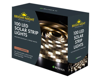 Solar LED Warm White Strip Lights 5M
