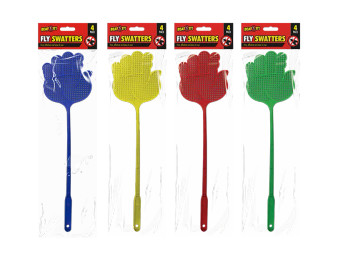 Fly Swatters 4pk - Assorted