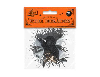 Halloween Glitter Spiders - 36 Pack