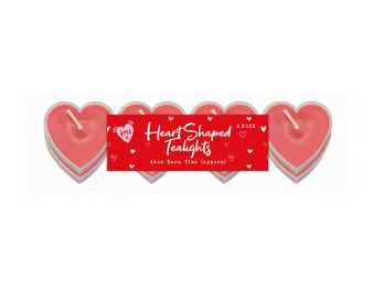 Heart Shape Tealights 8pk