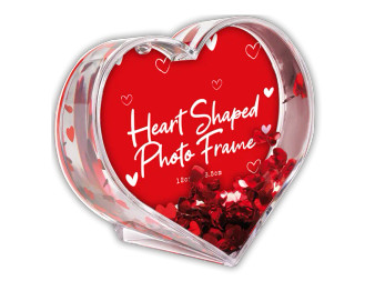 Glitter Heart Photo Frame