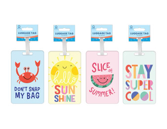 Kids PVC Luggage Tag - Assorted