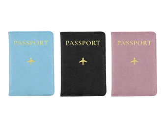 Foil PU Leather Passport Cover  - Assorted