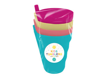 Straw Tumblers 4 Pack