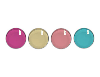 Summer Soft Touch Plates 4 Pack 26cm - Assorted