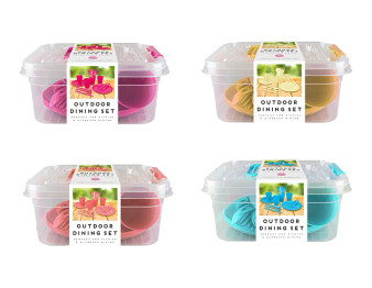 Summer Outdoor Dining Set 21 Piece - Assorted