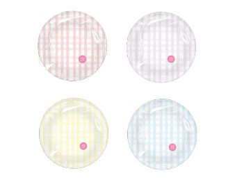 Summer Party Paper Plates 23cm 10pk  - Assorted